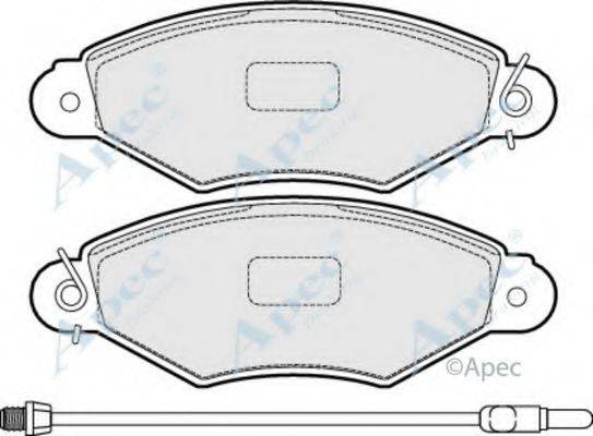 APEC BRAKING PAD1505 Комплект гальмівних колодок, дискове гальмо