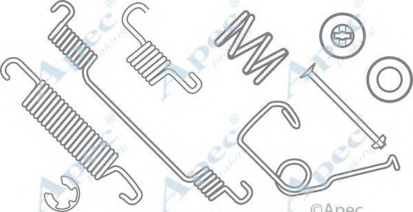 APEC BRAKING KIT780 Комплектуючі, гальмівна колодка