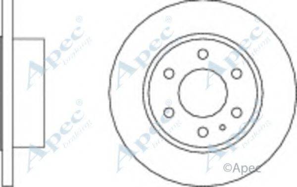 APEC BRAKING DSK2533 гальмівний диск