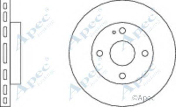 APEC BRAKING DSK231 гальмівний диск