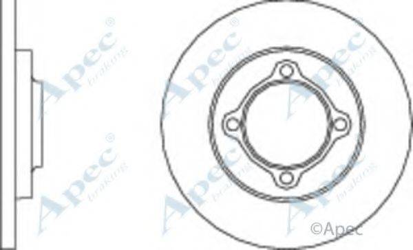 APEC BRAKING DSK244 гальмівний диск