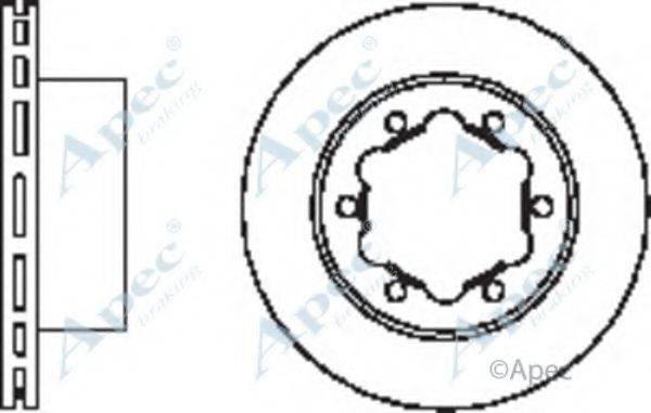 APEC BRAKING DSK2450 гальмівний диск