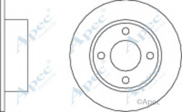 APEC BRAKING DSK155 гальмівний диск