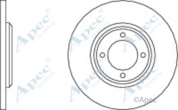 APEC BRAKING DSK158 гальмівний диск