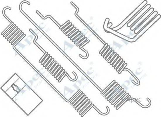 APEC BRAKING KIT967 Комплектуючі, гальмівна колодка