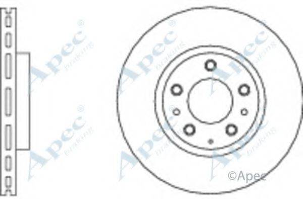 APEC BRAKING DSK2665 гальмівний диск