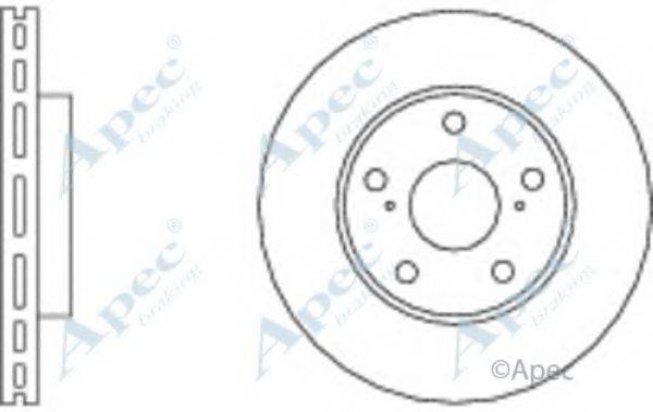 APEC BRAKING DSK2745 гальмівний диск