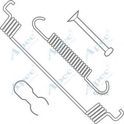 APEC BRAKING KIT987 Комплектуючі, гальмівна колодка