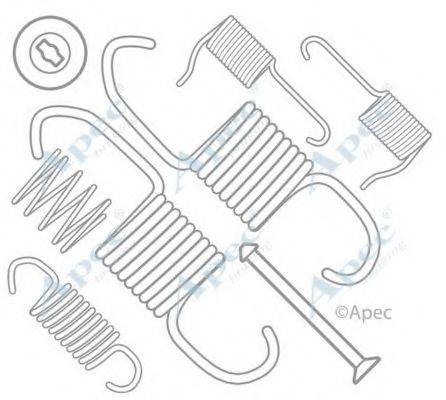 APEC BRAKING KIT988 Комплектуючі, гальмівна колодка