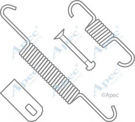 APEC BRAKING KIT2016 Комплектуючі, гальмівна колодка