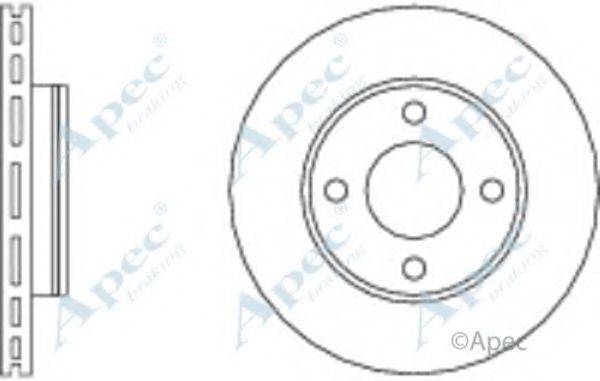 APEC BRAKING DSK547 гальмівний диск