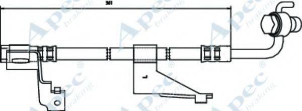 APEC BRAKING HOS3089 Гальмівний шланг