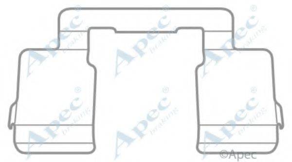 APEC BRAKING KIT1049 Комплектуючі, гальмівні колодки