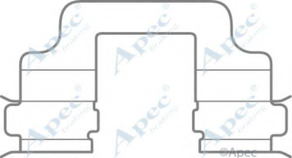 APEC BRAKING KIT1056 Комплектуючі, гальмівні колодки