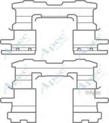 APEC BRAKING KIT1061 Комплектуючі, гальмівні колодки