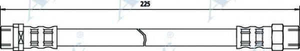 APEC BRAKING HOS3402 Гальмівний шланг