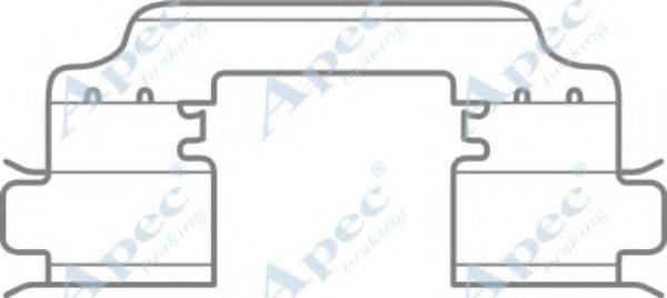 APEC BRAKING KIT1066 Комплектуючі, гальмівні колодки