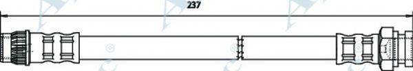 APEC BRAKING HOS3585 Гальмівний шланг