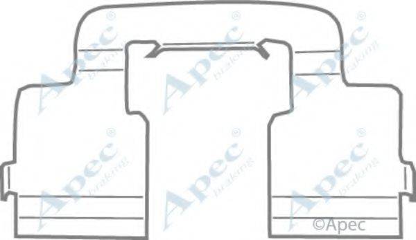 APEC BRAKING KIT1106 Комплектуючі, гальмівні колодки