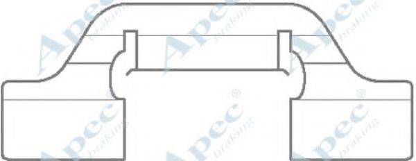 APEC BRAKING KIT1116 Комплектуючі, гальмівні колодки