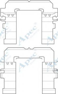 APEC BRAKING KIT1126 Комплектуючі, гальмівні колодки