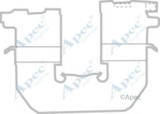 APEC BRAKING KIT1173 Комплектуючі, гальмівні колодки