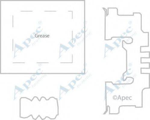 APEC BRAKING KIT1179 Комплектуючі, гальмівні колодки