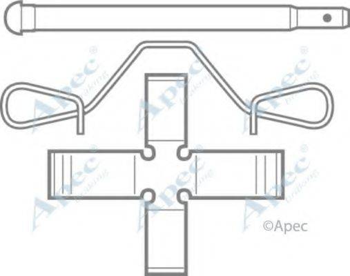 APEC BRAKING KIT207 Комплектуючі, гальмівні колодки