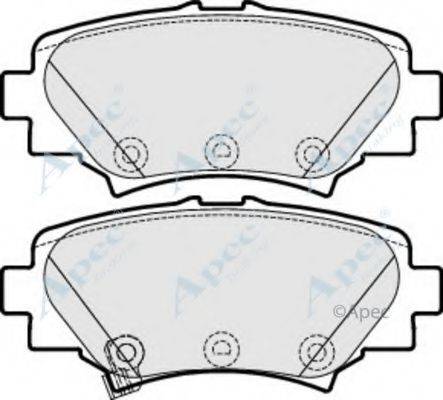 APEC BRAKING PAD1969 Комплект гальмівних колодок, дискове гальмо