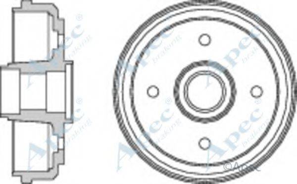 APEC BRAKING DRM9186 Гальмівний барабан