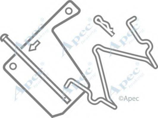 APEC BRAKING KIT253 Комплектуючі, гальмівні колодки