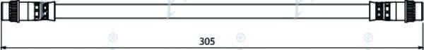 APEC BRAKING HOS3971 Гальмівний шланг