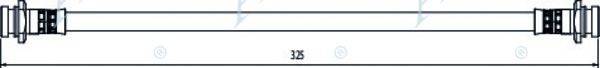 APEC BRAKING HOS4121 Гальмівний шланг