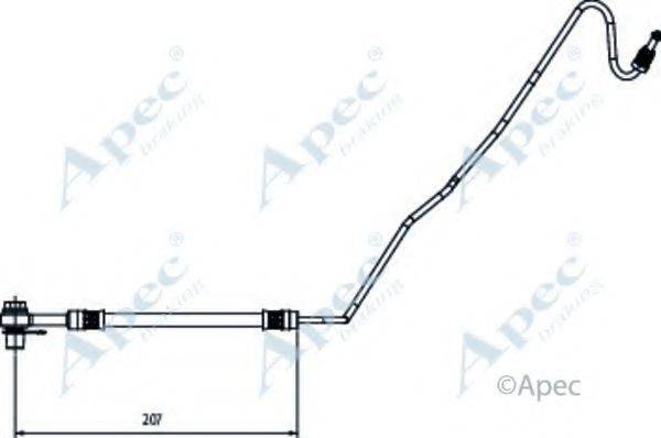 APEC BRAKING HOS4137 Гальмівний шланг