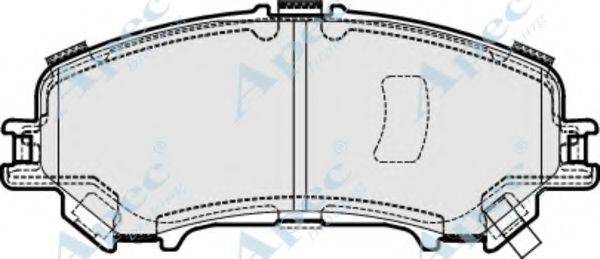 APEC BRAKING PAD2032 Комплект гальмівних колодок, дискове гальмо