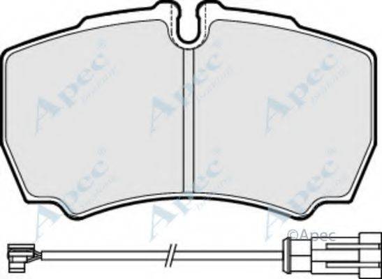 APEC BRAKING PAD1992 Комплект гальмівних колодок, дискове гальмо