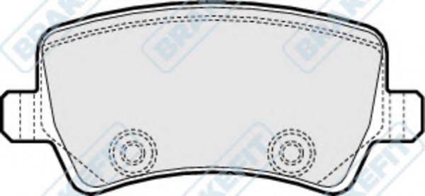 APEC BRAKING PD3224 Комплект гальмівних колодок, дискове гальмо