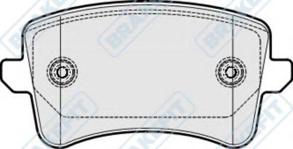 APEC BRAKING PD3310 Комплект гальмівних колодок, дискове гальмо