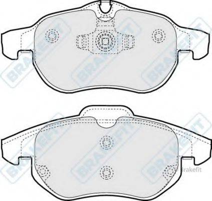APEC BRAKING PD3069 Комплект гальмівних колодок, дискове гальмо