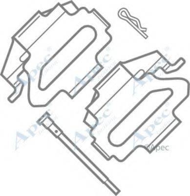 APEC BRAKING KIT431 Комплектуючі, гальмівні колодки