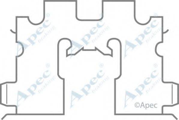 APEC BRAKING KIT432 Комплектуючі, гальмівні колодки