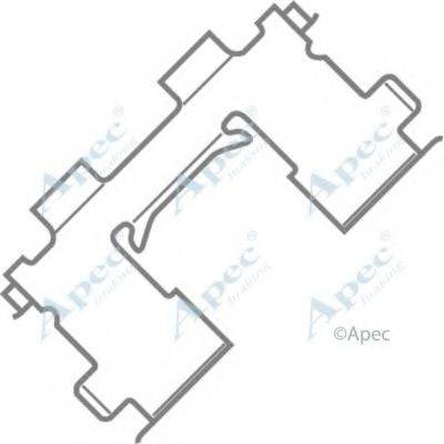 APEC BRAKING KIT437 Комплектуючі, гальмівні колодки