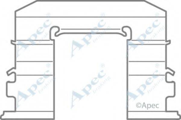 APEC BRAKING KIT566 Комплектуючі, гальмівні колодки