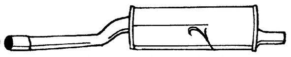 SIGAM 12630 Глушник вихлопних газів кінцевий