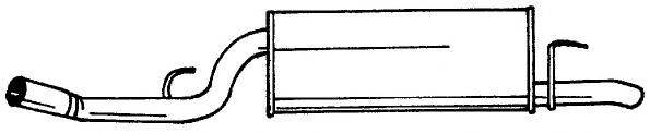 SIGAM 12652 Глушник вихлопних газів кінцевий
