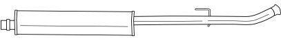 SIGAM 20455 Середній глушник вихлопних газів