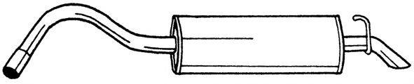 SIGAM 25661 Глушник вихлопних газів кінцевий