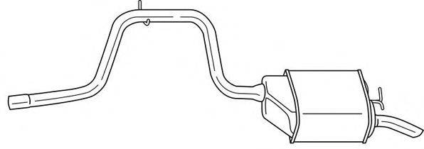 SIGAM 26620 Глушник вихлопних газів кінцевий