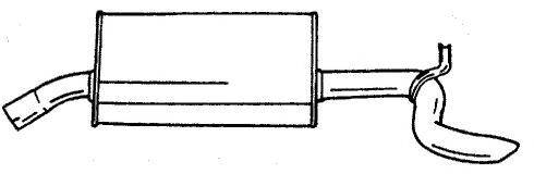 SIGAM 40636 Глушник вихлопних газів кінцевий