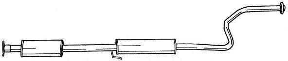 SIGAM 65408 Середній глушник вихлопних газів